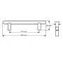 Ручки для мебели DR 10A /576 G2 ХРОМ